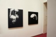 links: "ohne Titel" 2012, 120 x 100cm, rechts: "Kapsel" 2010, 100 x 100 cm 